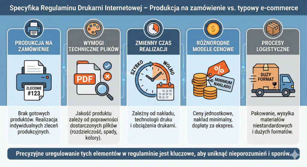 regulamin drukarni internetowej